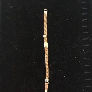 Judy Lee Jewelry gold time chain mesh bracelet